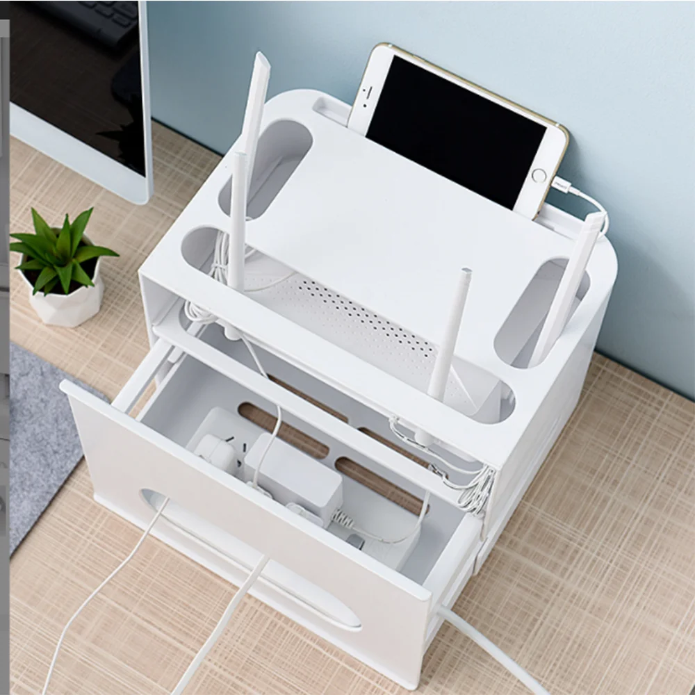 Пыленепроницаемый Беспроводной Wi-Fi роутер коробка для хранения полка бытовой