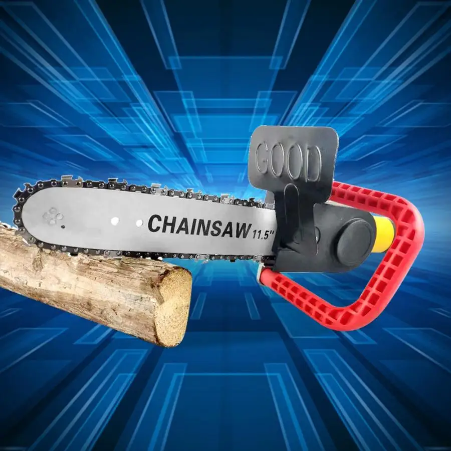 

Angle Grinder to Electric Chain Saw Converter Adapter Chain Saw Bracket Set Woodworking Tools