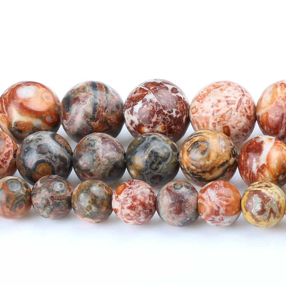 Натуральный камень красный леопард кожа бусина свободный жемчуг для мужчин и