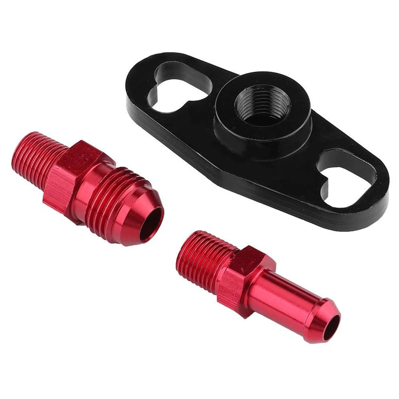 

1 pcs Adapter Rail Pressure Regulator Kit Set For Toyota Nissan Aluminum Red+Black 2018 Newest Practical Stock