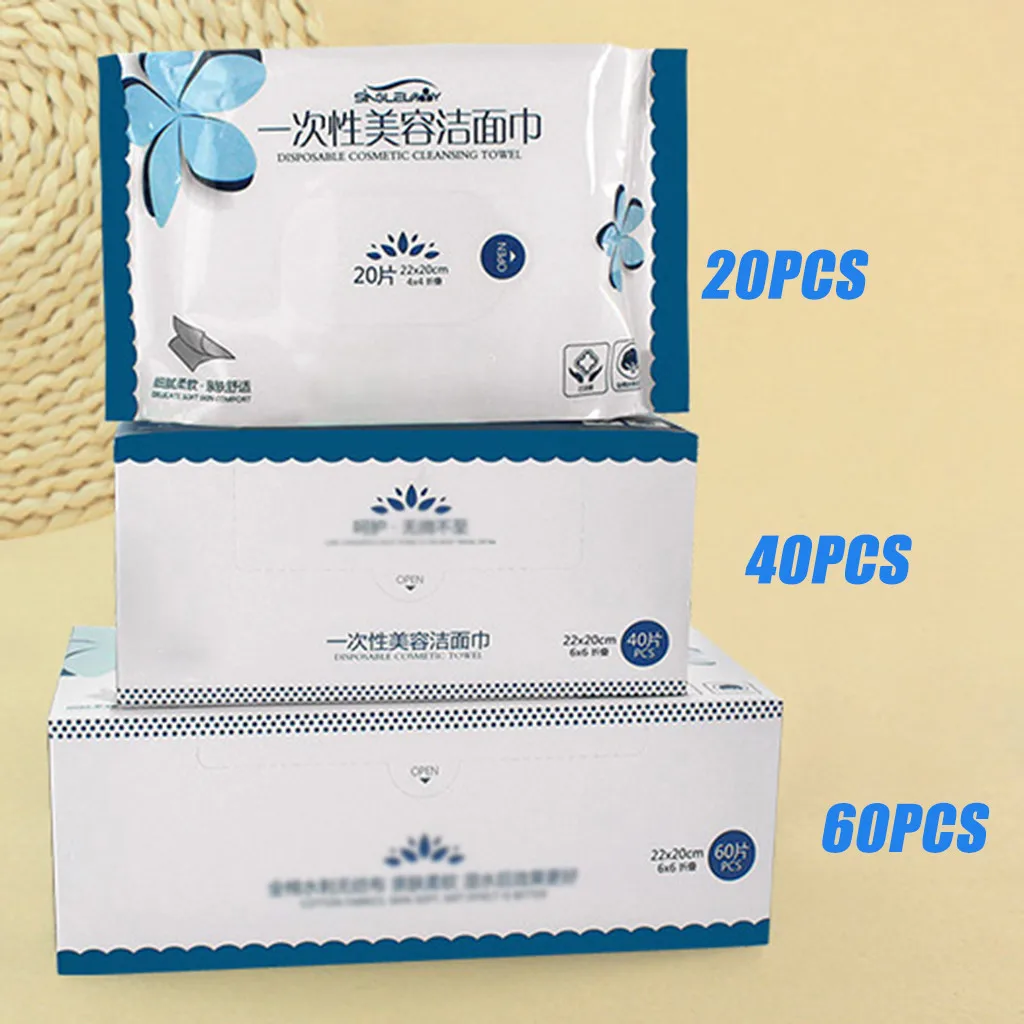 Хлопковое одноразовое полотенце для лица салфетки путешествий макияжа
