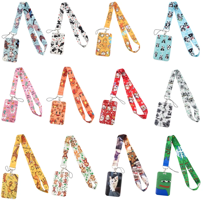 Шнурок для ключей LX119 с изображением животных коалы котов обезьяны шейный