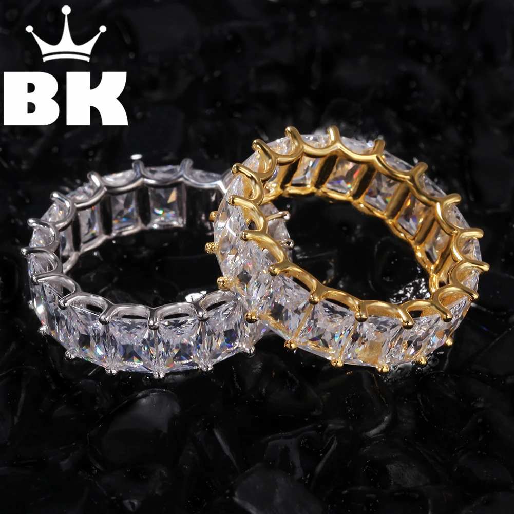 Кольцо с круглым цирконом 7 мм для мужчин и женщин|Кольца| |