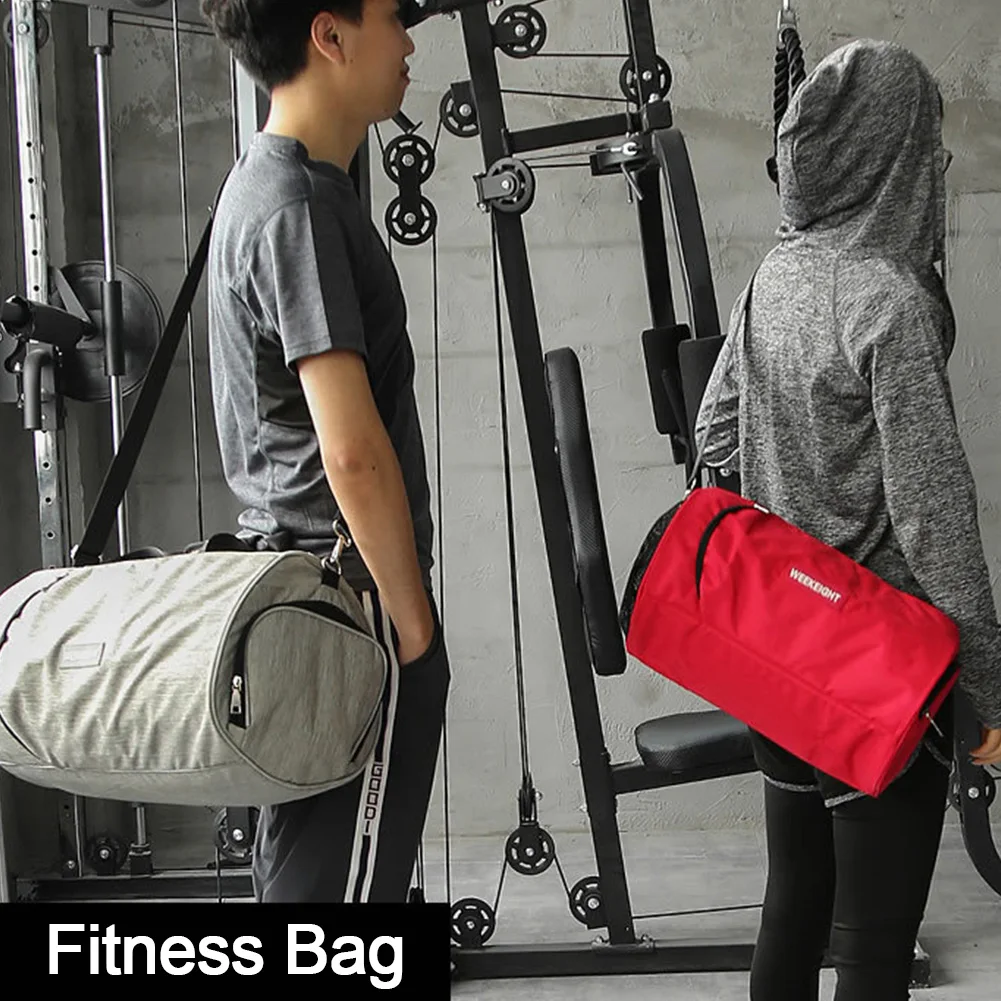 

Portable Fitness Bag Male Dry Wet Sports Bag Female Slung Large Capacity Short Travel Bag Portable Duffel Bag Swimming Bag