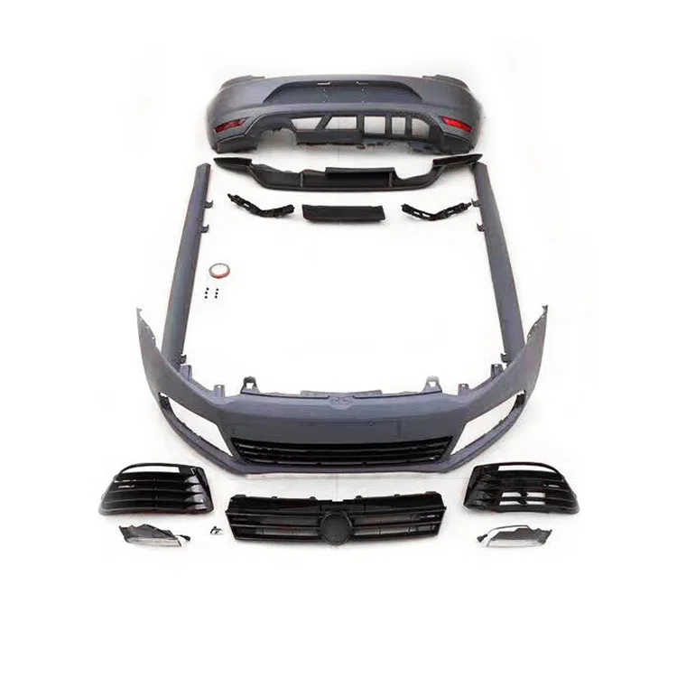 

Подходит для поло Volkswagen r полный комплект модифицированных больших конвертирующих ПП передних планок литья под давлением, задних губ