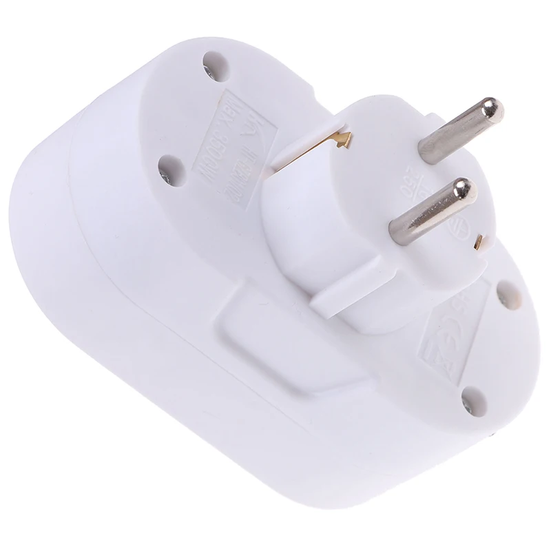 Европейская вилка для преобразования 1 в 2 розетки адаптер питания европейского