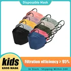 Детские маски Kn95 с рыбками, маскариллы fpp2, детская маска Morandi ffp2, Корейская маска FFP2, детская маска для лица, 4 слоя, маскарадные Детские маски FFP3