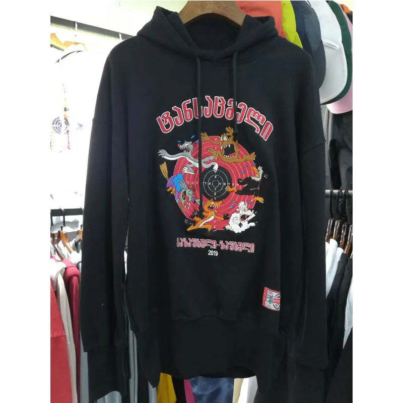 Женская толстовка с капюшоном для подиума, Vetements, свитшоты с единорогом, с принтом, с капюшоном, хлопковые, розовые, Vetements, толстовки Kanye West Heron MB, уличная одежда