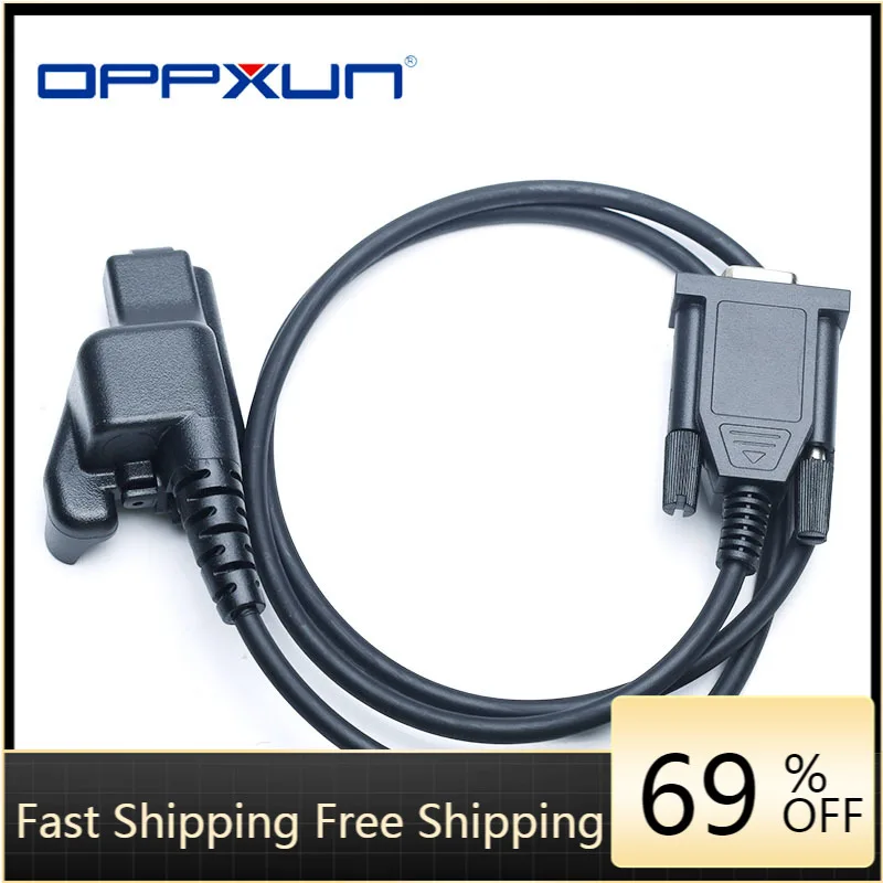 

2021 OPPXUN RPC-MHT1K Programming Cable for Motorola Walkie Talkie HT1000 MTS2000 XTS3000 GP900 GP9000 XTS350 MTX2000 Ham Radio