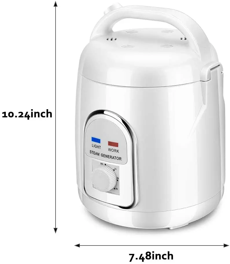 

1.5-1.8 Liters Sauna Steamer Portable Pot 110V Fumigation Machine Liters Suit Home SPA Shower Salon for Body Detox Weight Loss