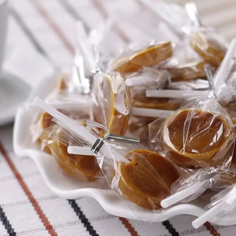 100 шт./пакет DIY прозрачные плоские пластиковые пакеты с открытым верхом