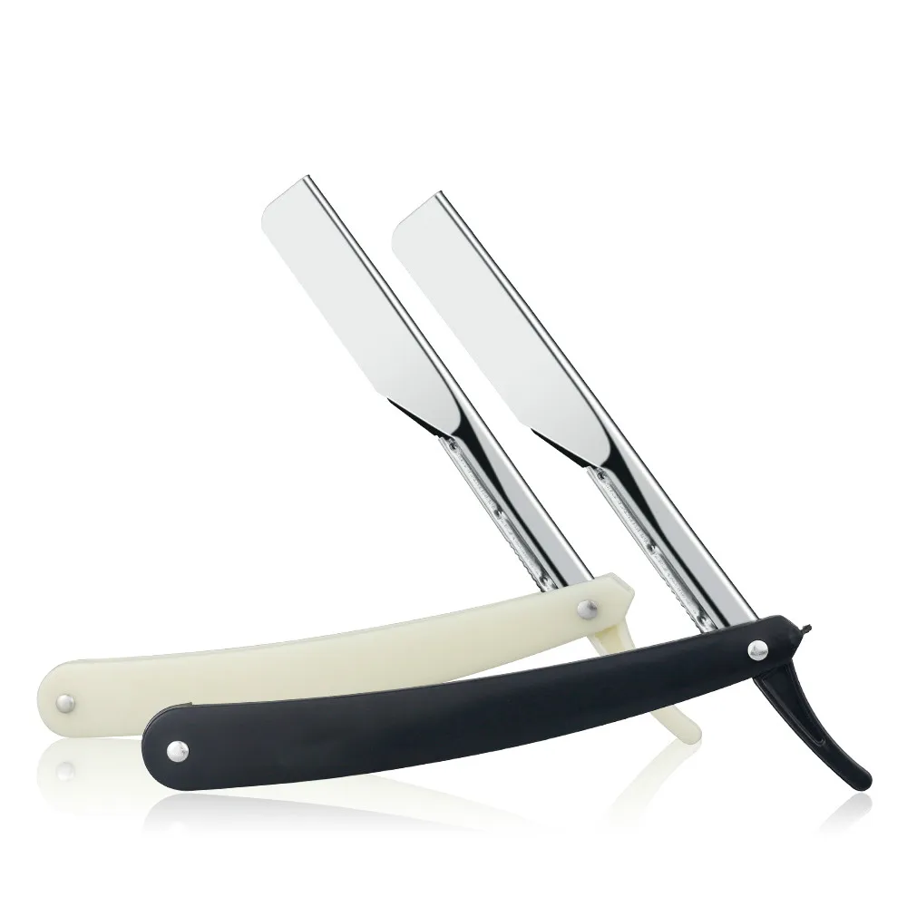 

Нержавеющая сталь нож для бритья Парикмахерская для мужчин уход за лицом аксессуары для бороды инструменты для бритья складной держатель д...