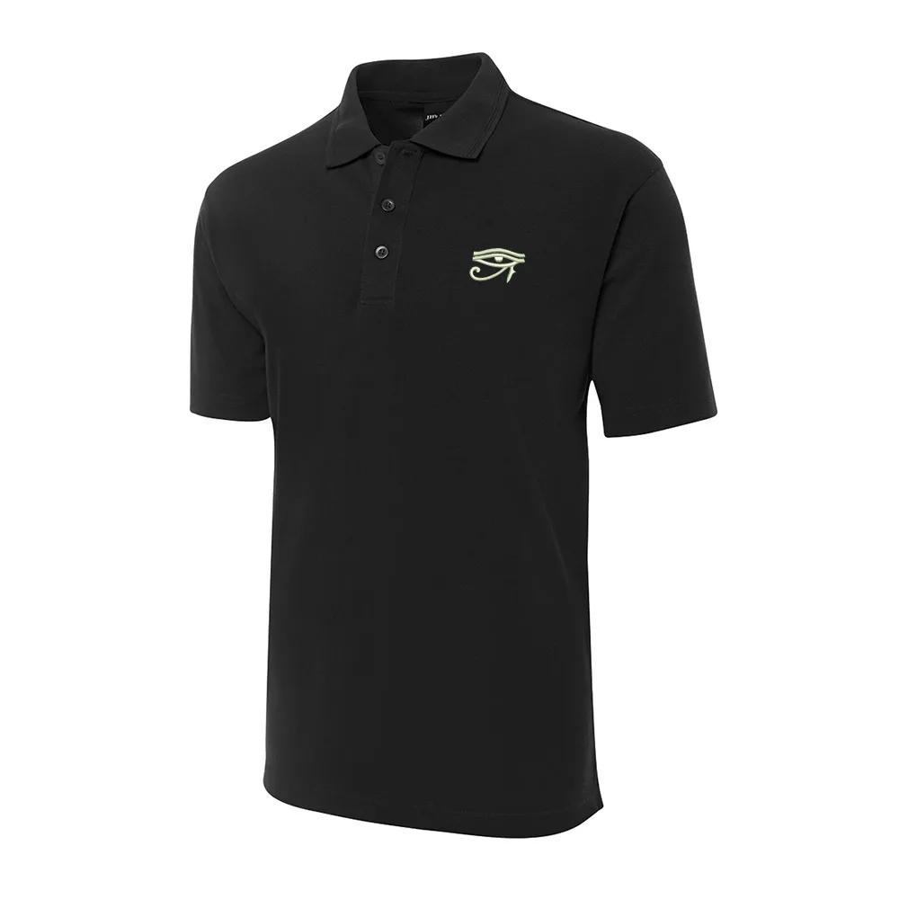 

Eye of Horus Embroidery Shrot Sleeve Polo Shirts Embroidered Men's Shirts