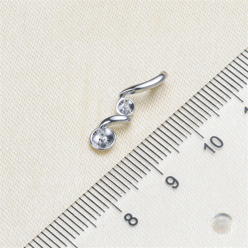 Женский винтажный кулон из серебра 925 пробы с жемчугом|Ювелирная фурнитура и