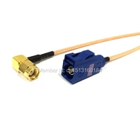new modem coaxial cable rp sma male plug right angle to fakra connector rg316 cable 15cm 6inch adapter rf pigtail