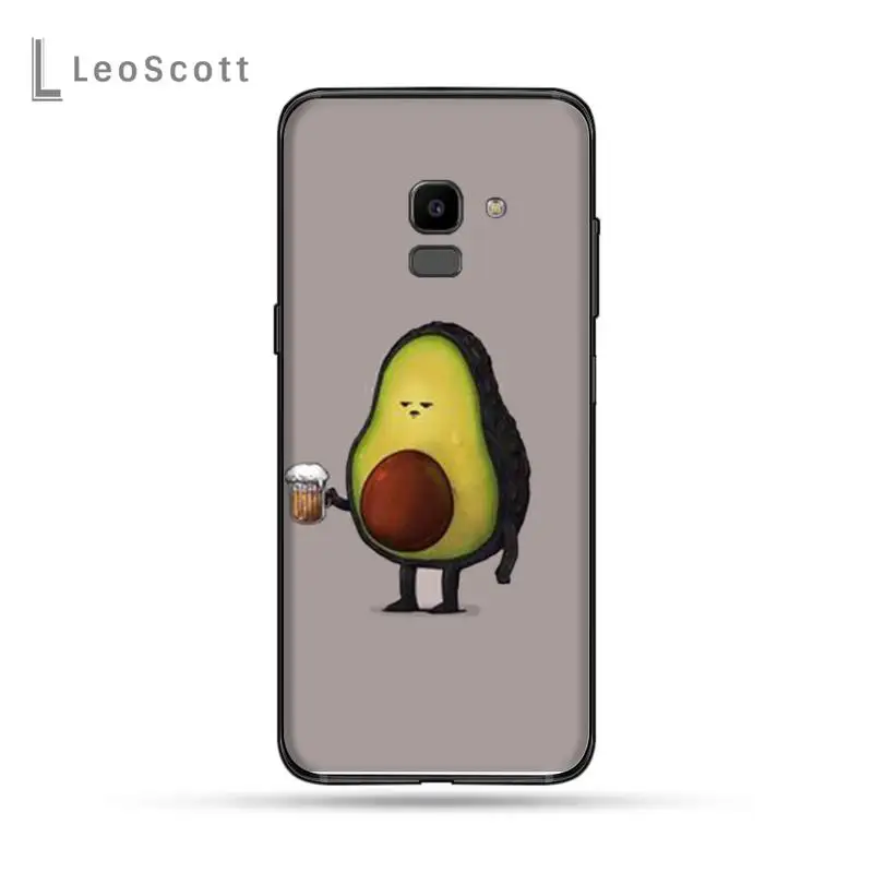 

Cartoon Fruit Avocado Phone Case For Samsung Galaxy J2 J4 J5 J6 J7 J8 2016 2017 2018 Prime Pro plus Neo duo