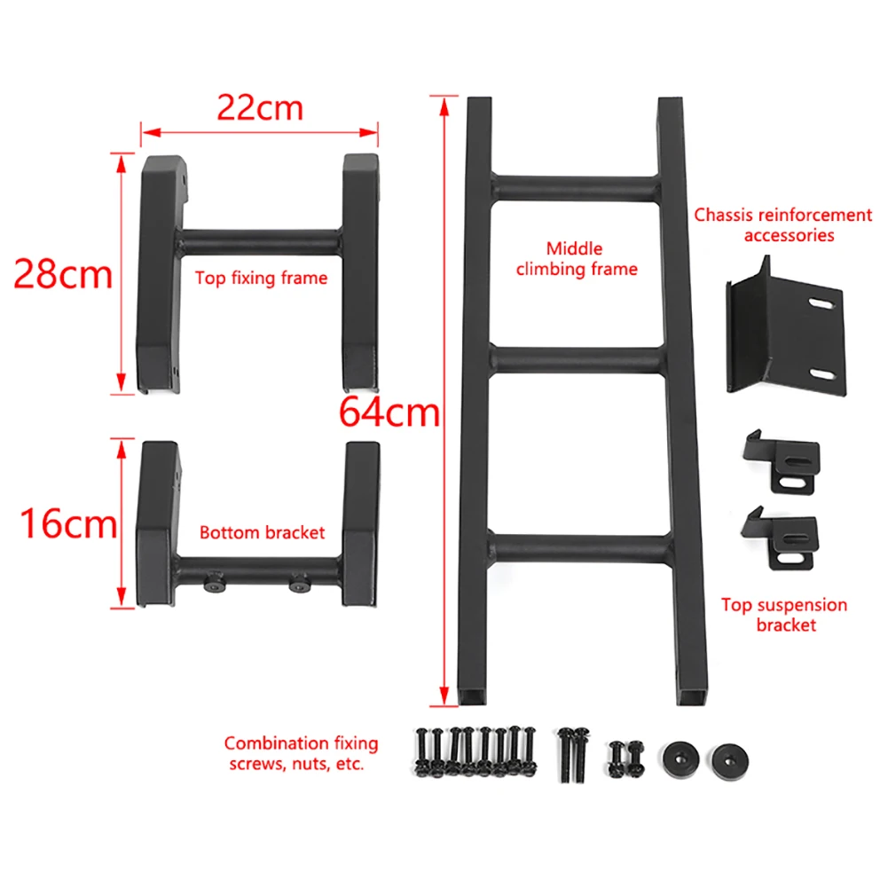 

Quick installation Protection Framework For Suzuki Jimny Jb74 2019-2020 High Quality Car Rear Door Tail Door Ladder Accessories