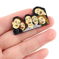 dz2406 friends tv show collection metal enamel lapel pin badge pins hats clothes backpacks decoration jewelry accessories gifts
