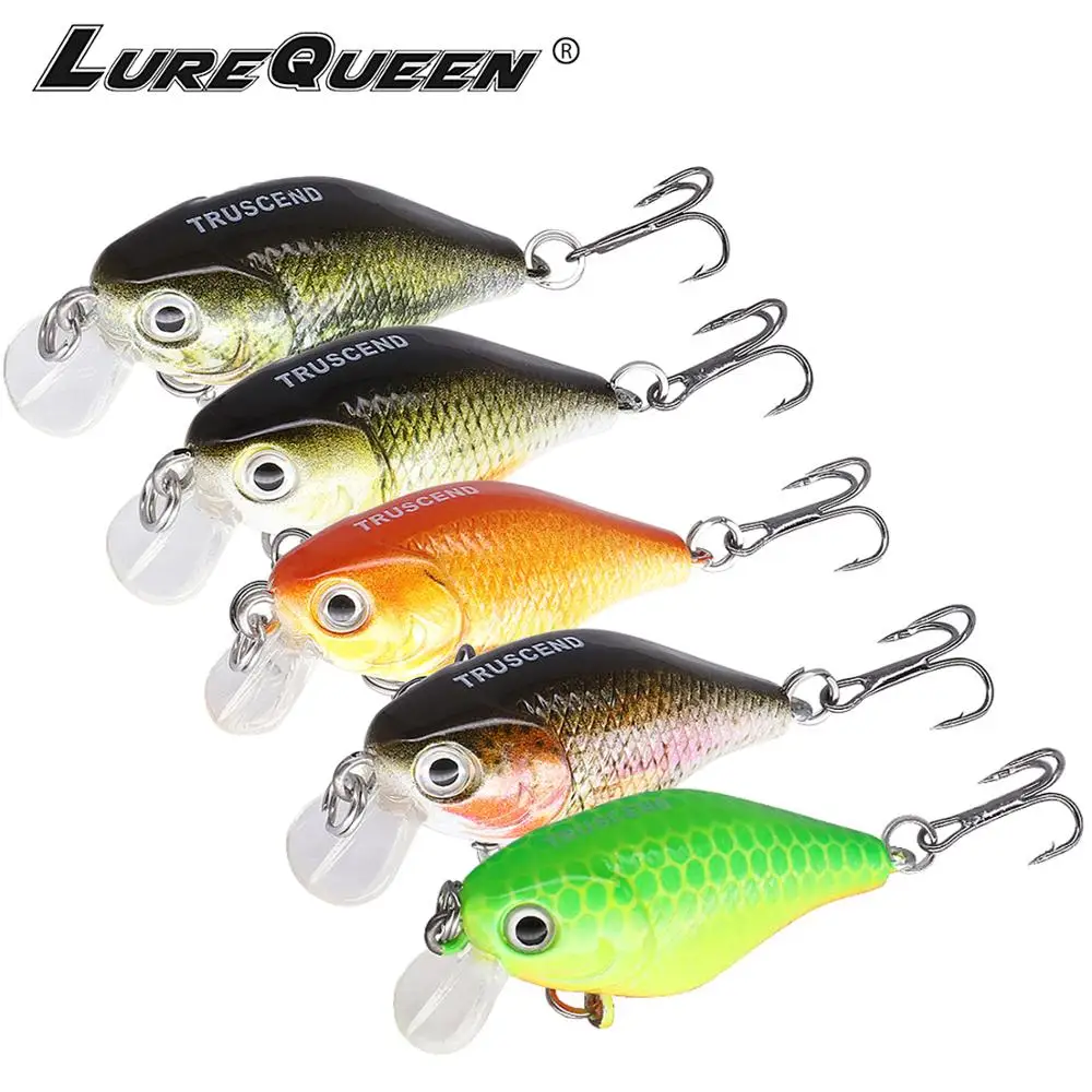 5pcs/box Crankbait Fishing Lure Artificial Hard Crank Bait minnow Wobblers leurre peche crap fishing tools | Спорт и развлечения