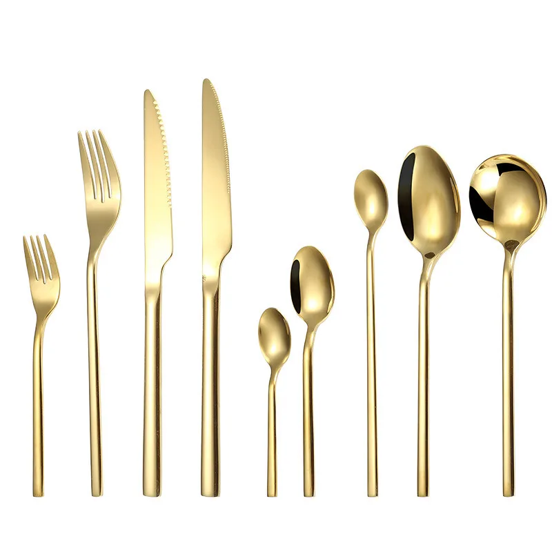 Набор высококачественных столовых приборов из нержавеющей стали комплект 9