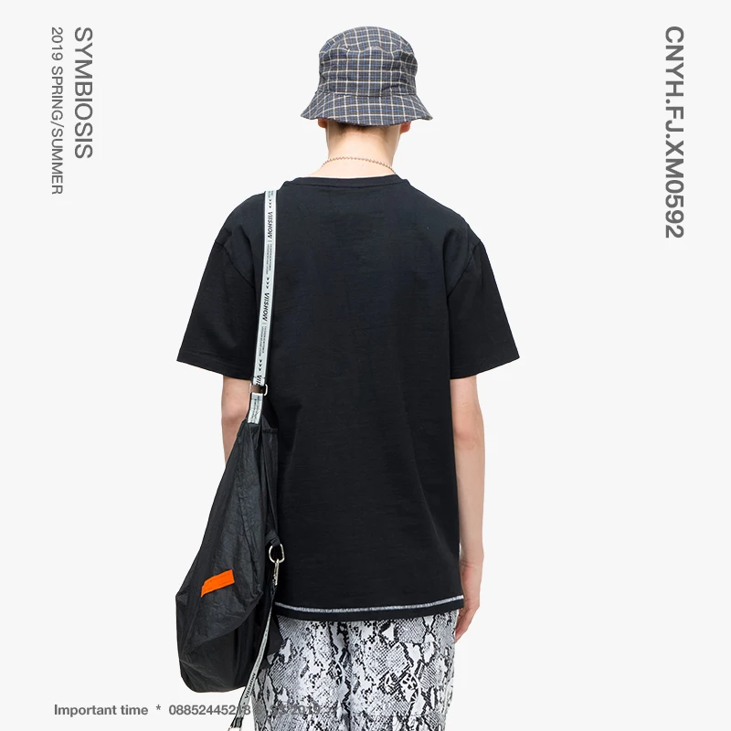 VIISHOW 2019 Новая летняя футболка с короткими рукавами для мужчин Круглый воротник