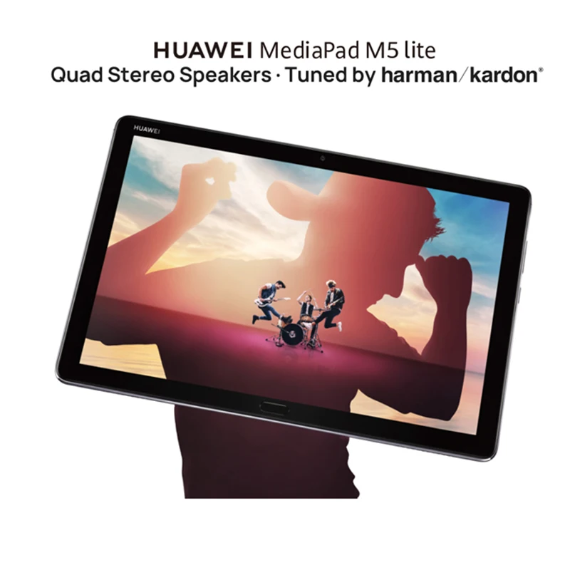 Глобальная версия HUAWEI MediaPad M5 lite планшетный ПК 10 1 дюймов 4 Гб 64 Wi Fi версии 7500 мАч