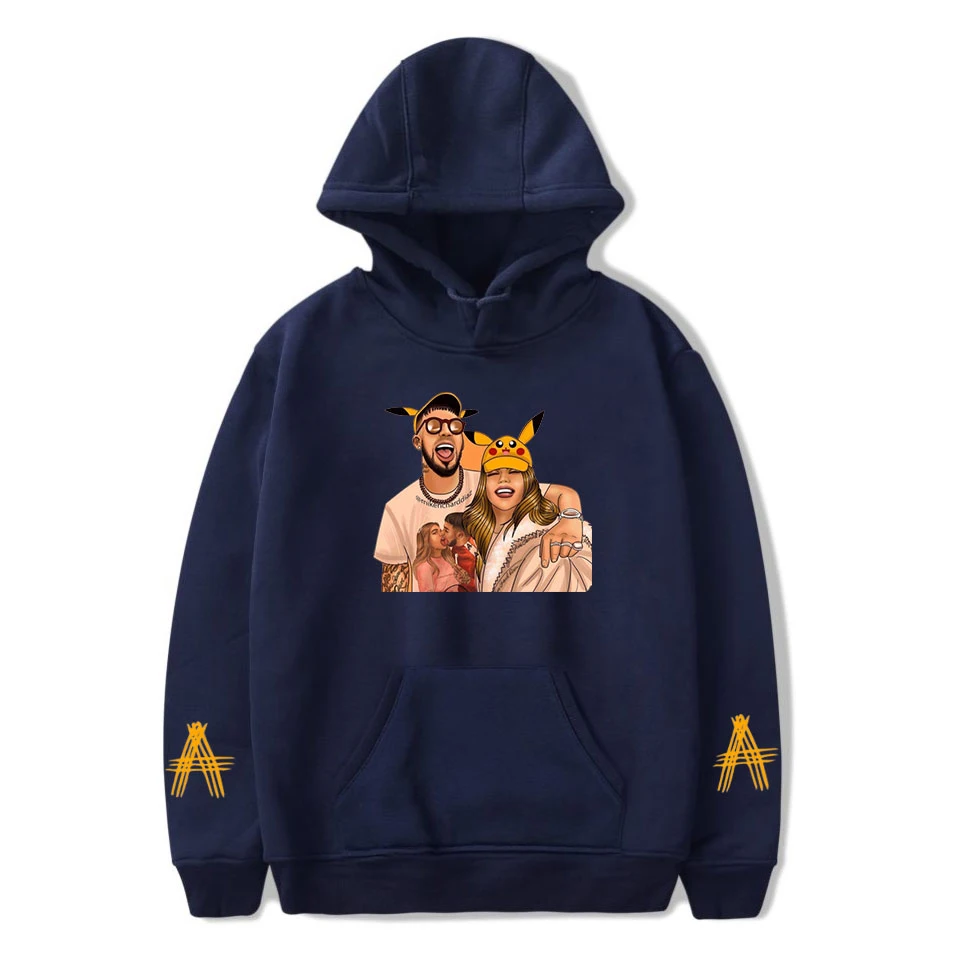 Anuel AA Стиль Знаменитостей Толстовка для мужчин и женщин