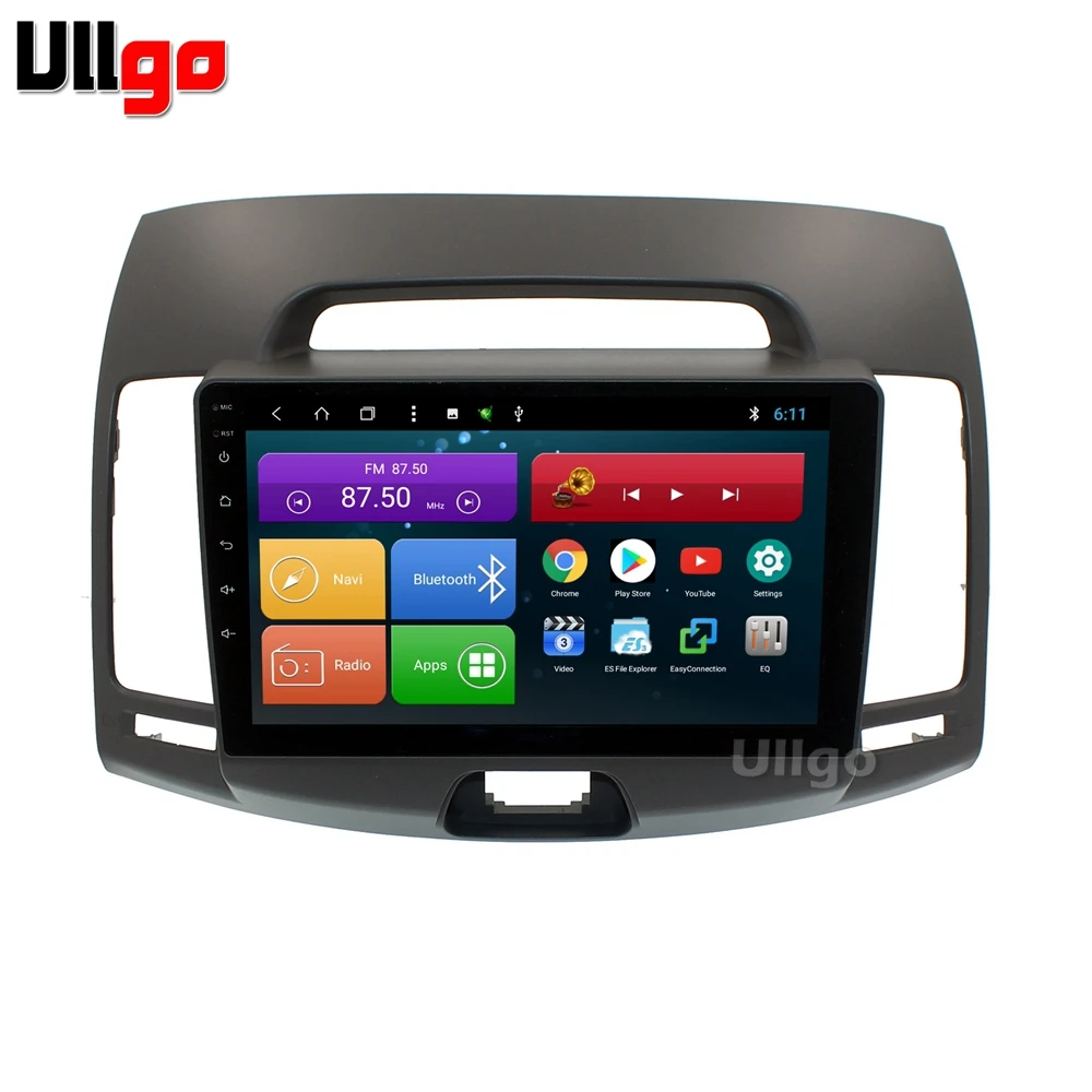 9 дюймов Восьмиядерный Android автомобильный dvd gps для Hyundai Elantra Avante 2007 2011 Авто GPS