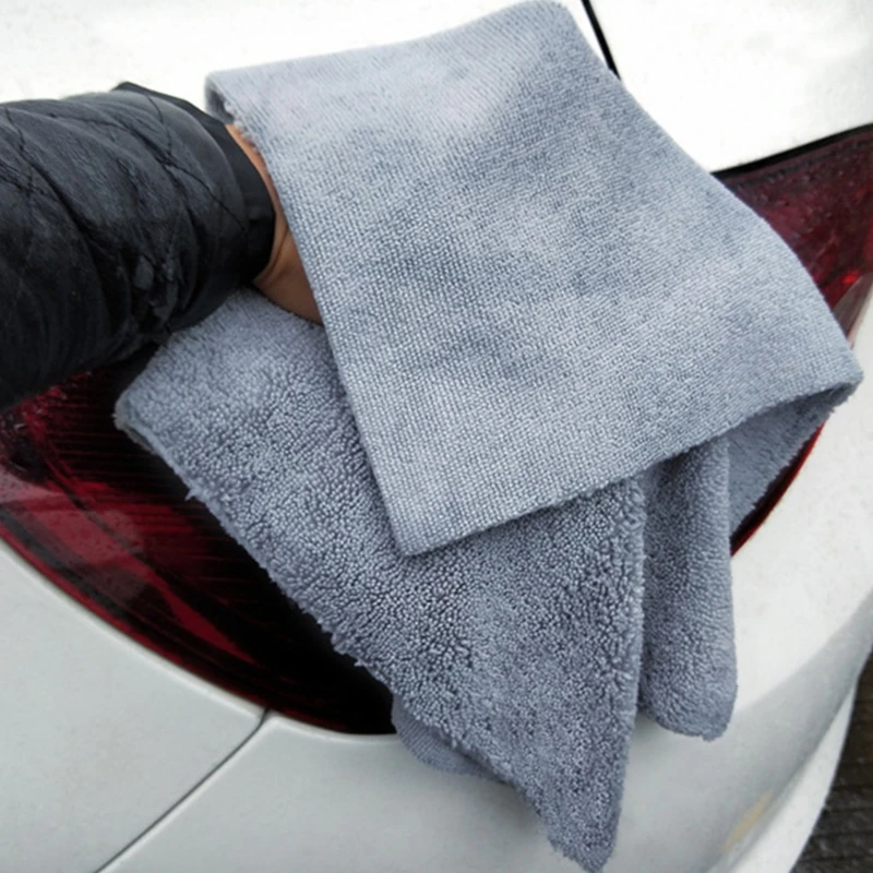 

40X40CM 380GSM Premium Microfiber Car Detailing Towel Ultra Soft Edgeless Towel A0NE