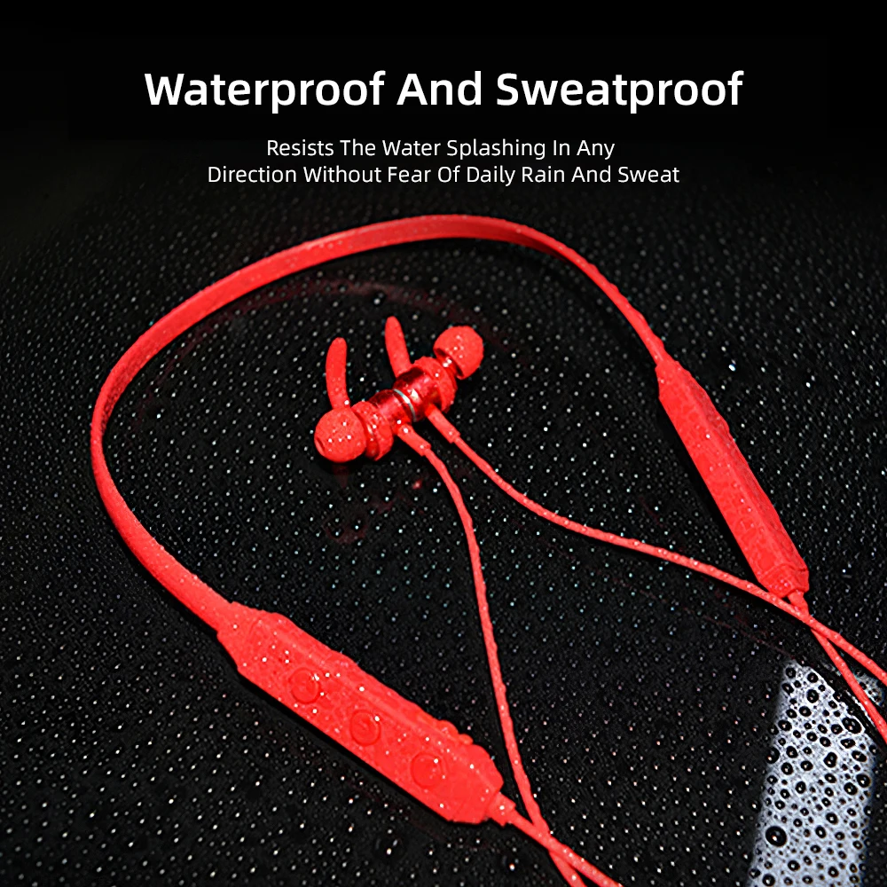 Hifi Wireless Bluetooth Earphone Stereo Surround Sound In Ear Music Headsets 4.2 Magnetic Earbuds Anti Sweat For Samsung S9 Plus |