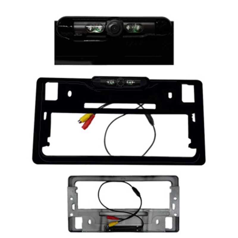 

Japanese Car Number License Plate Frame Holder Rear View Backup Camera 2 in 1 License Plate Frame