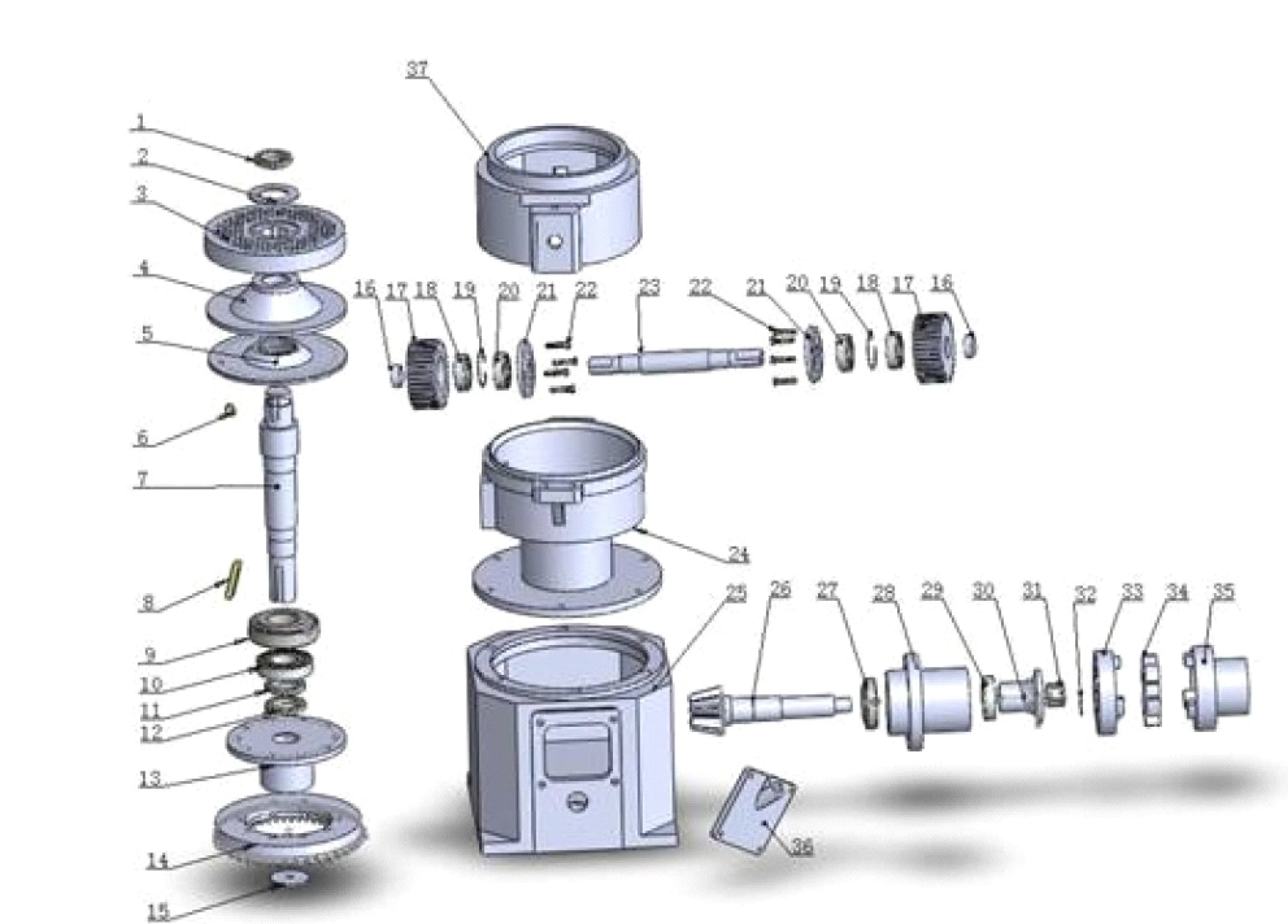1 7 24 numbers spare parts of KL230 pellet mill machine pelletizer | Инструменты