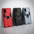 Для Samsung A71 армированный чехол с кольцом-подставкой Держатель для мобильного телефона, чехол для задней крышки для Samsung Galaxy A71 4G SM-A715FDS в 71 6,7 ''5G SM-A716BDS