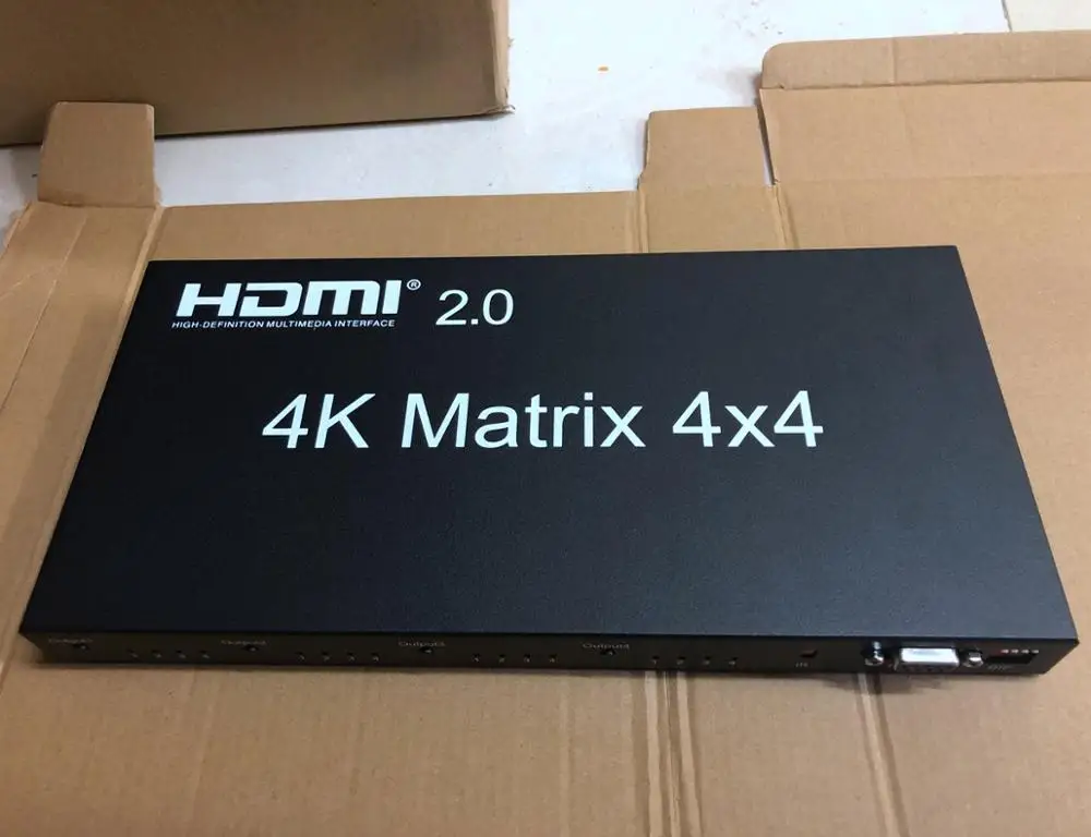 

HDMI 2.0 4K 60Hz HDMI Matrix 4x4 Switcher Splitter 4 Pc To 4 TV Switch 2x2 1080P True Matrix Audio Video Converter W/ RS232 EDID