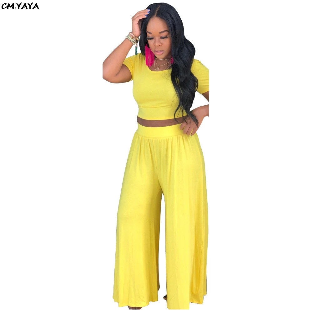 Женский спортивный костюм из двух предметов Однотонная футболка с коротким