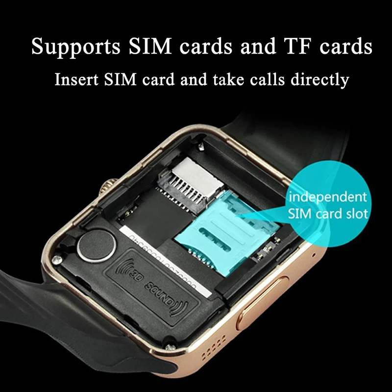 GT08 Смарт-часы с камерой SIM TF карта для Apple Watch мужчин и женщин Android наручные часы