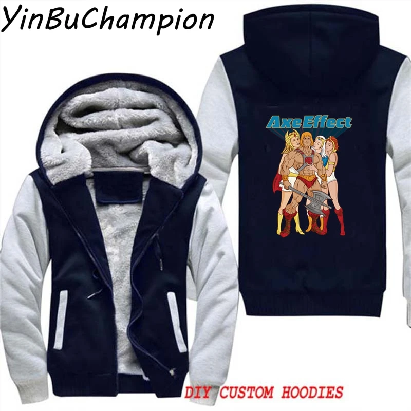 He-Man и The Masters Of Universe Skeletor зимняя куртка мужские флисовые толстовки плотные пальто