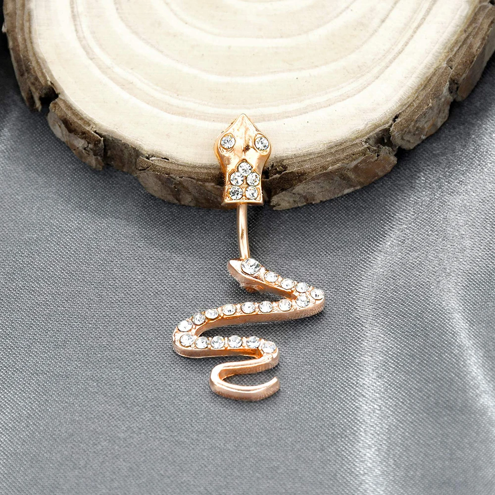 Кольцо для пупка из хирургической нержавеющей стали 14 г с красным фианитом