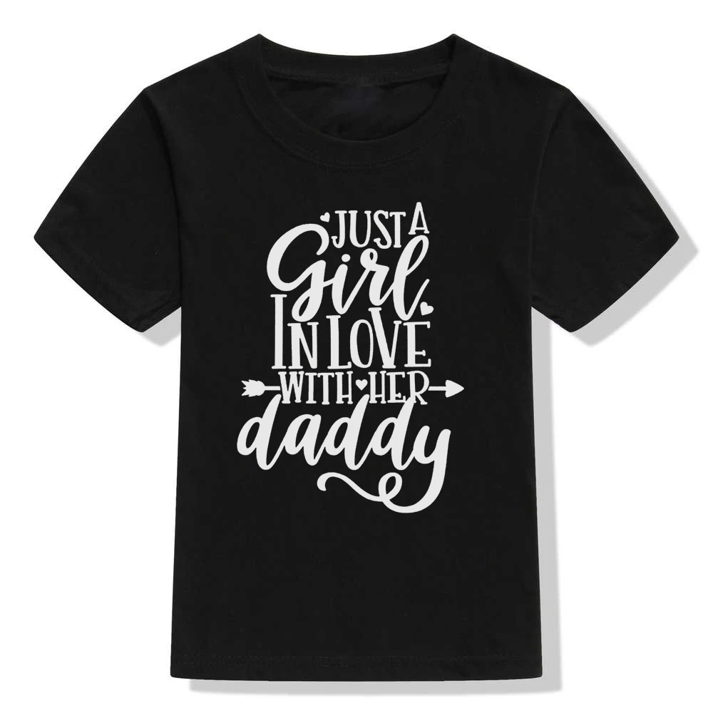 Camisas de pap&aacute; e hija, Just A Dad In Love with His Girl, Daddy and Me, camisas de pap&aacute; e hija, camisetas A juego, env&iacute;o directo-3