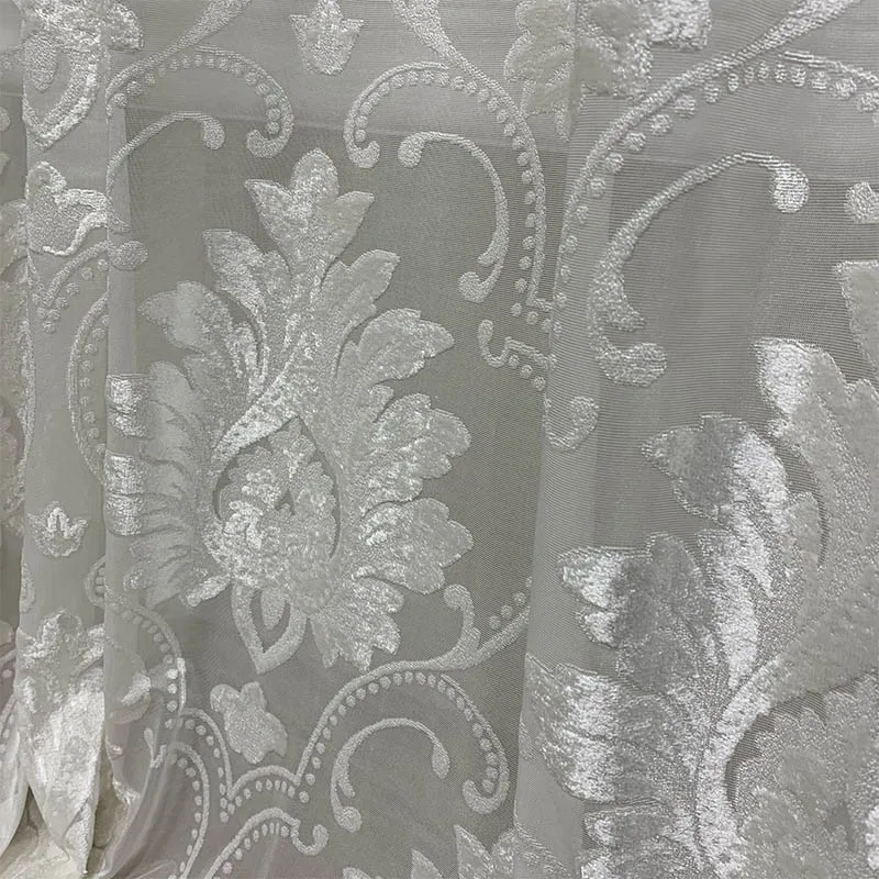 Занавеска из пряжи в европейском стиле тюль для гостиной спальни готовая