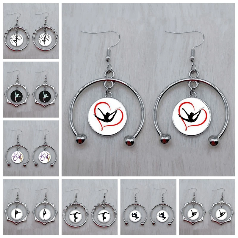 Элегантные танцевальные серьги Ирландские танцы гимнастика танцор сценика