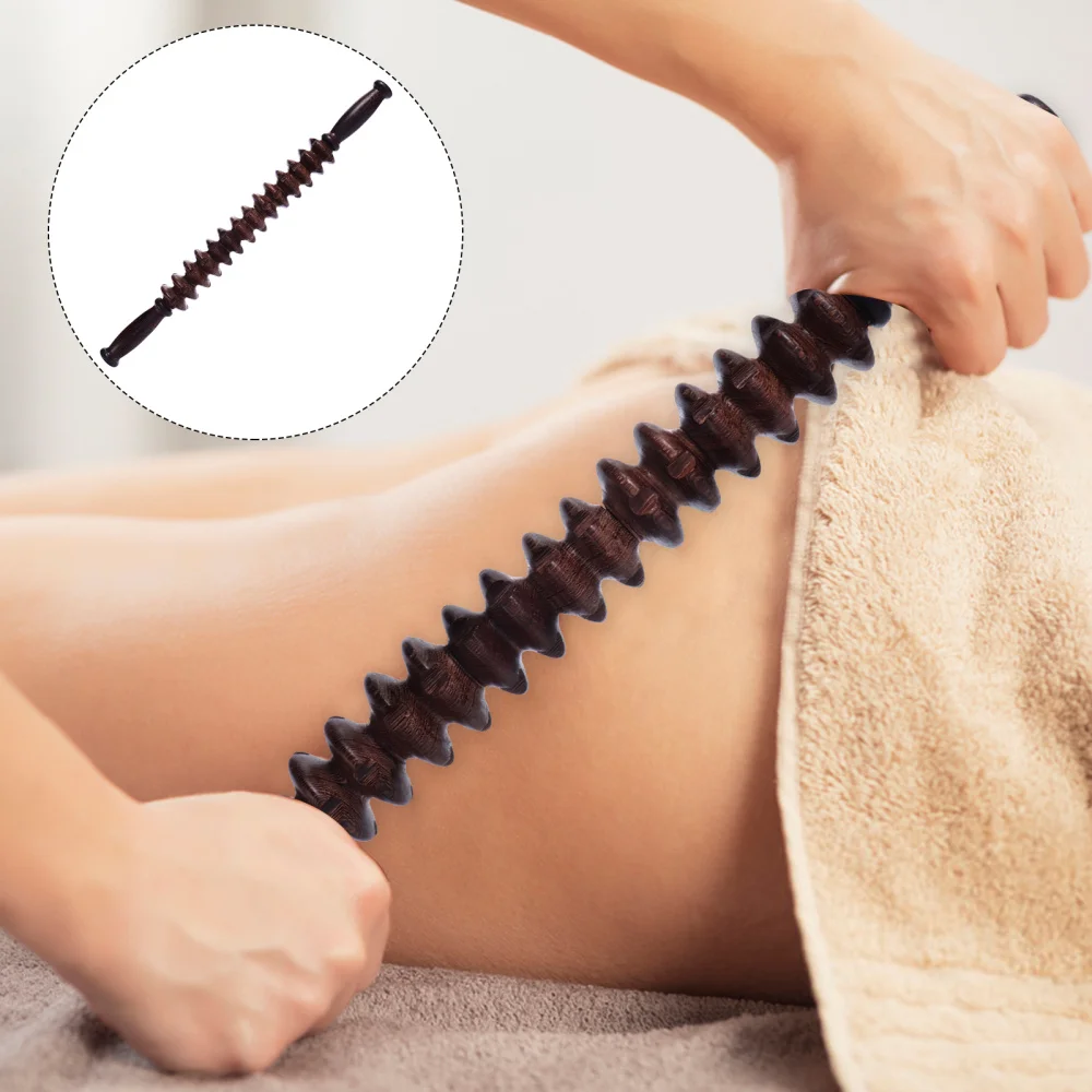 

Wooden Belly Massager Roller Stick Yoga Relax Rod Full Body Massager