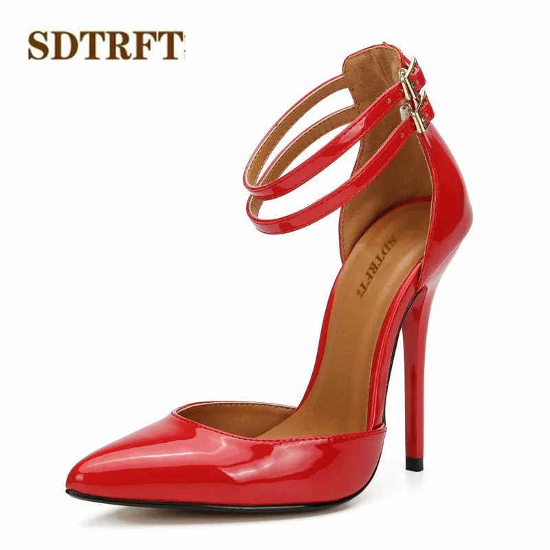 Туфли-лодочки женские на шпильке 13 см с острым носком |
