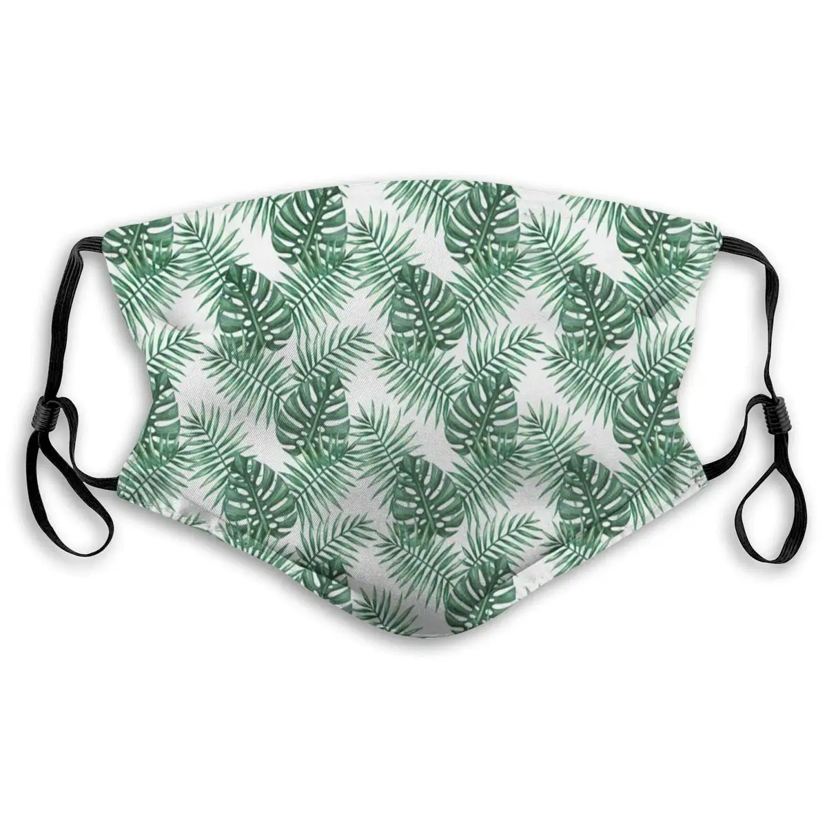 

Unisex Half Face Mouth Mask Face Masks Anti-Dust Face Windproof Ski,Palm Mango Banana Tree Leaves In Tropical Wild Safari Island