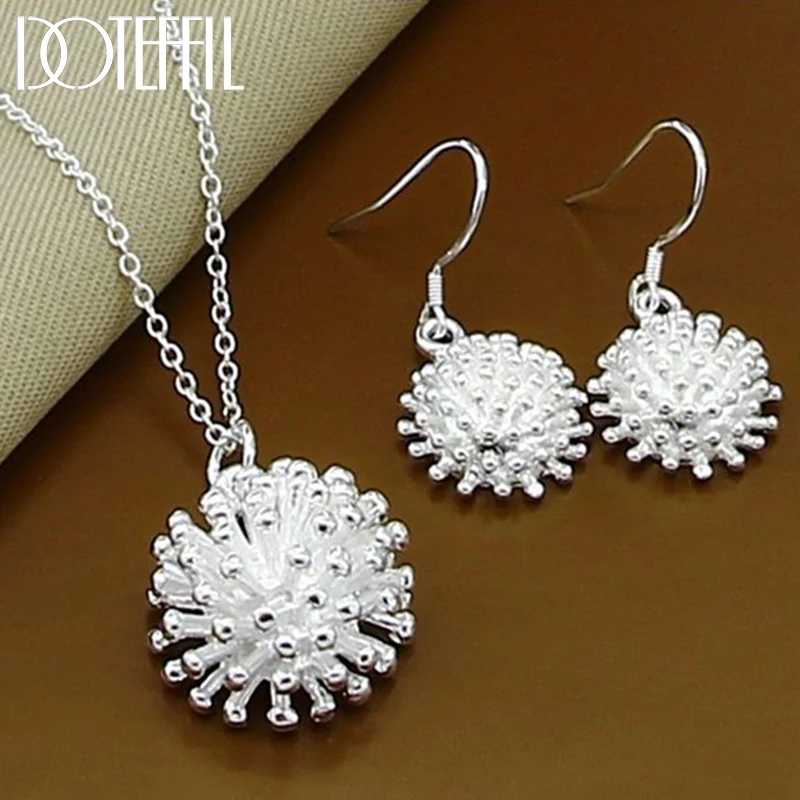 Комплект из колье и серёг серебра 925 пробы|necklace earrings jewelry set|necklace earring setjewelry sets |