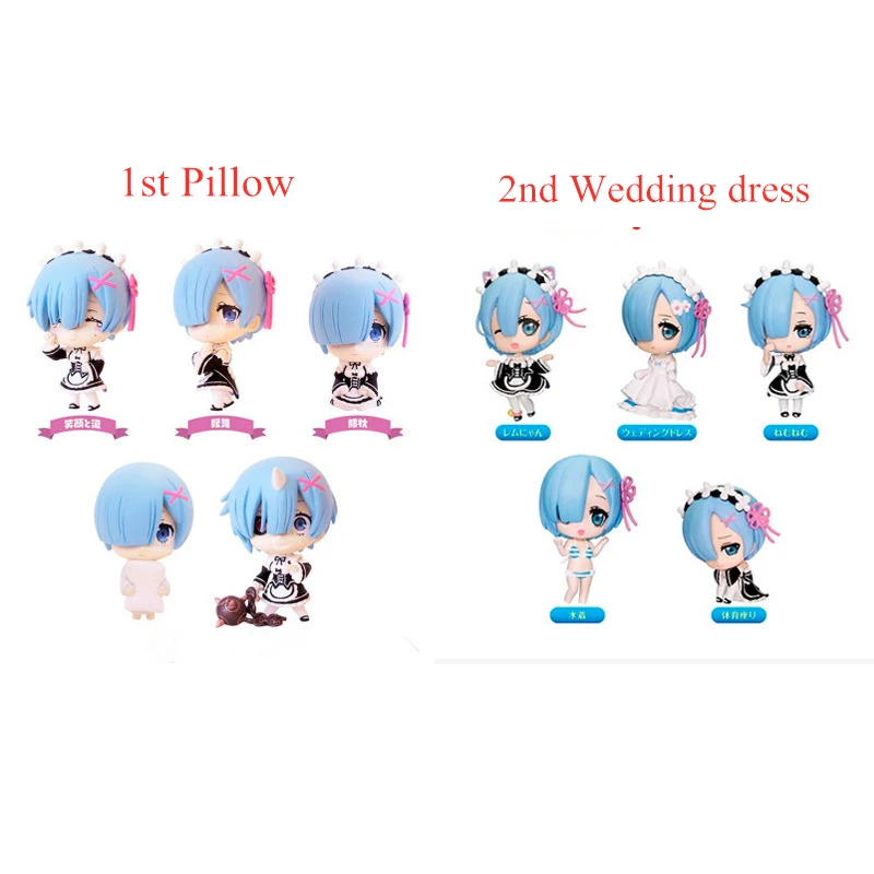 Re Zero Start Life In другой мир ноль Рем Рам Соловей Юки-онна Аниме ПВХ фигурка