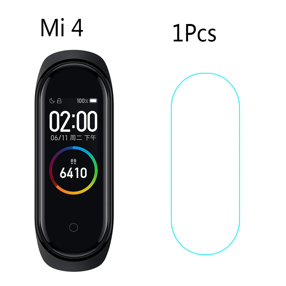 1 PCS 1/2/3/4/5 шт Экран-протектор пленки Смарт Браслет для Xiaomi 4-браслет Защитная Плёнки для mi Группа 4 умный ремень аксессуары - Цвет: 1 PCS