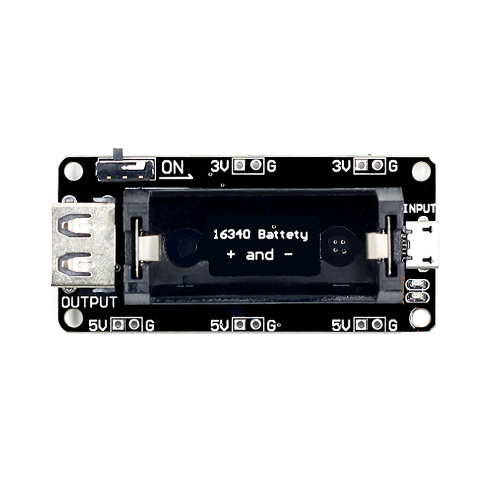 Перезаряжаемый двойной модуль зарядного устройства для литиевой батареи 16340 Arduino