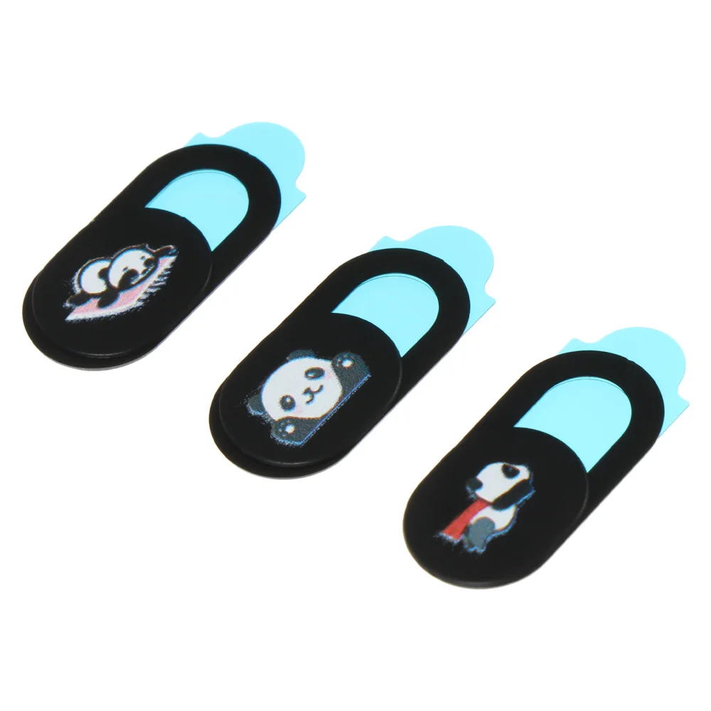 

3pcs Camera Cover Slide Panda Pattern Privacy Protection Webcam Cover Slide