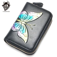 butterfly sculpture design multi card slots card holder small rfid brand latest bag lady money clutch purse wallet
